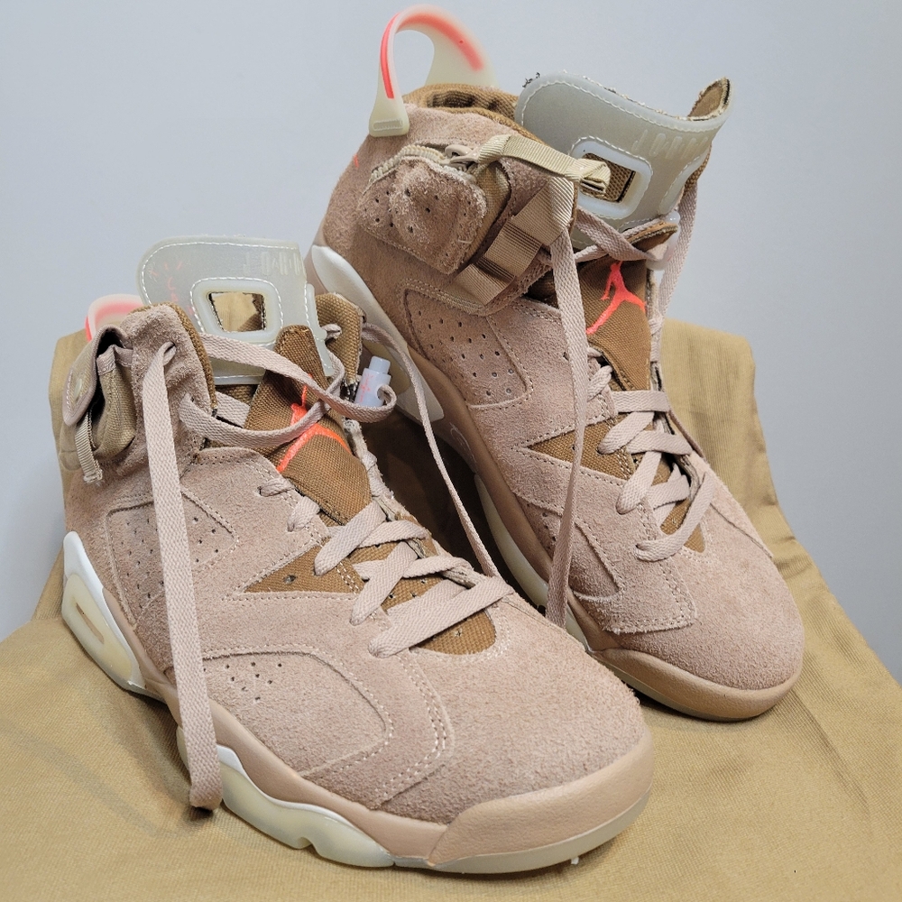 Travis Scott × JORDAN 6 Retro 'British Khaki'